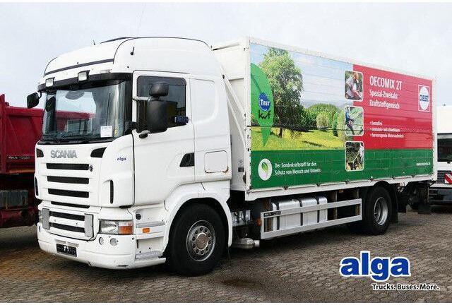 Scania R 420 LB4X2, Schwenkwand, LBW 2,0to., Retarder - Camión caja cerrada: foto 1 Scania R 420 LB4X2, Schwenkwand, LBW 2,0to., Retarder - Camión caja cerrada: foto 1