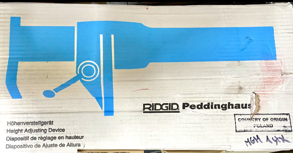 Elévateur automatique Super Ridgid Peddinghaus 160 avec réglage de la hauteur - Herramienta/ Equipo: foto 1 Elévateur automatique Super Ridgid Peddinghaus 160 avec réglage de la hauteur - Herramienta/ Equipo: foto 1