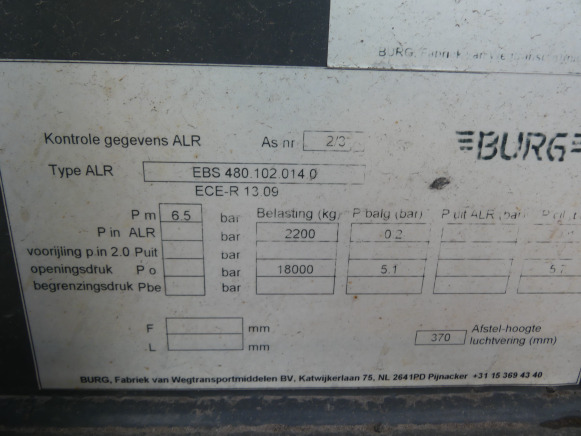 REF:15-WD-GP - Remorque porte container Burg BPA 09-18 ACXXX-00 - Remolque portacontenedore/ Intercambiable: foto 4 REF:15-WD-GP - Remorque porte container Burg BPA 09-18 ACXXX-00 - Remolque portacontenedore/ Intercambiable: foto 4
