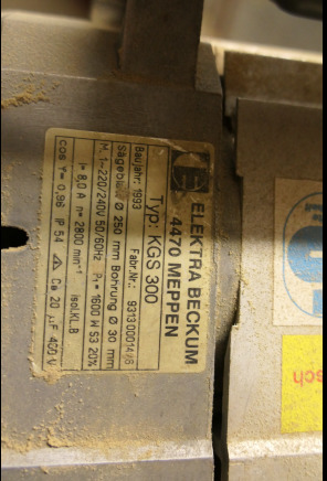 Scie à onglet Elektra Beckum KGS300 - Maquinaria para madera: foto 5 Scie à onglet Elektra Beckum KGS300 - Maquinaria para madera: foto 5