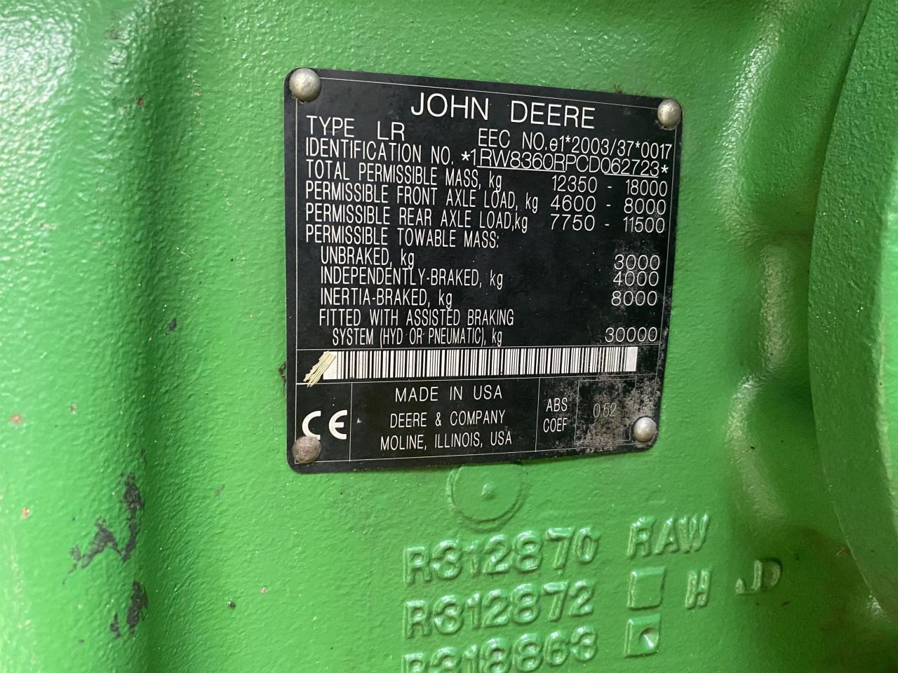 Leasing de John Deere 8360R John Deere 8360R: foto 12