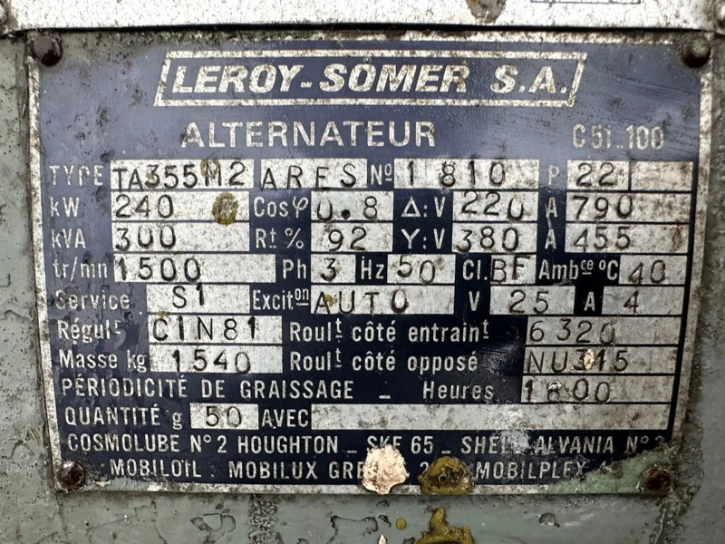 Baudouin Leroy Somer 300 kVA noodstroom generatorset ex Emergency - Generador industriale: foto 4 Baudouin Leroy Somer 300 kVA noodstroom generatorset ex Emergency - Generador industriale: foto 4