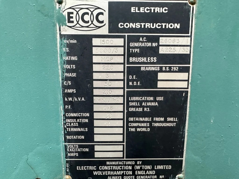 Generador industriale Dorman 6DAT 80 kVA generatorset ex Emergency 24 hours Noodstroom Aggregaat: foto 6