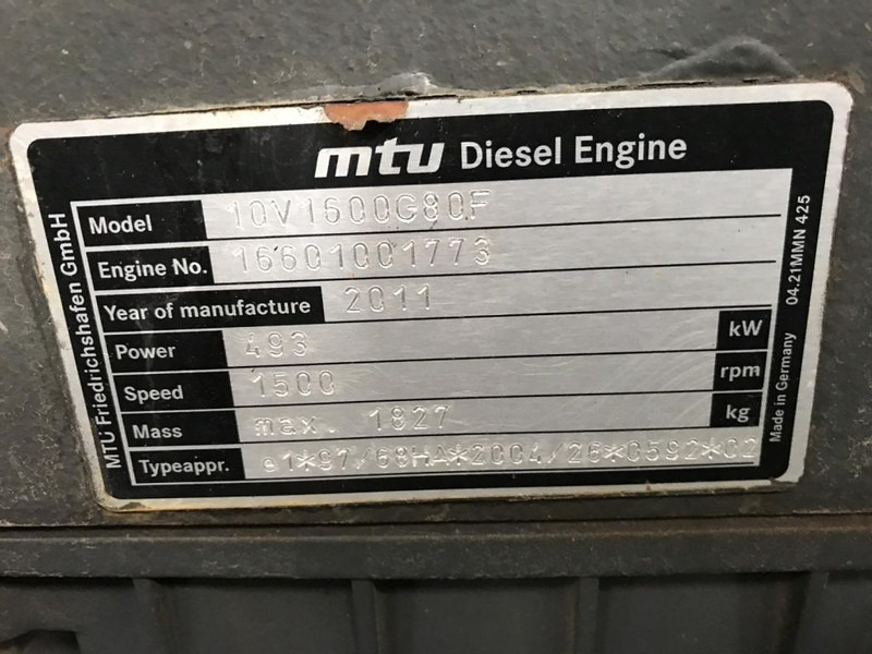 GESAN DTR 500 kVA Supersilent DTR 500 kVA MTU Leroy Somer 500 Supersilent generatorset - Generador industriale: foto 3 GESAN DTR 500 kVA Supersilent DTR 500 kVA MTU Leroy Somer 500 Supersilent generatorset - Generador industriale: foto 3