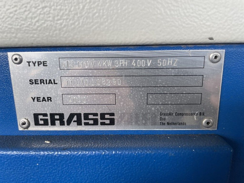 Compresor de aire Grassair WIS11.7 4 kW 550 L / min 7 Bar watergesmeerde schroefcompressor: foto 6