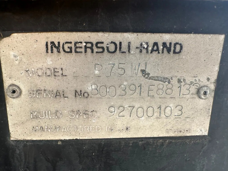 Ingersoll Rand P75W Lombardini 2.1 m3 / min 7 Bar Diesel Compressor - Compresor de aire: foto 2 Ingersoll Rand P75W Lombardini 2.1 m3 / min 7 Bar Diesel Compressor - Compresor de aire: foto 2