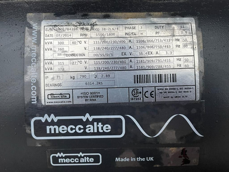 Generador industriale Iveco 8210 Mecc Alte Spa 330 kVA Silent generatorset: foto 8