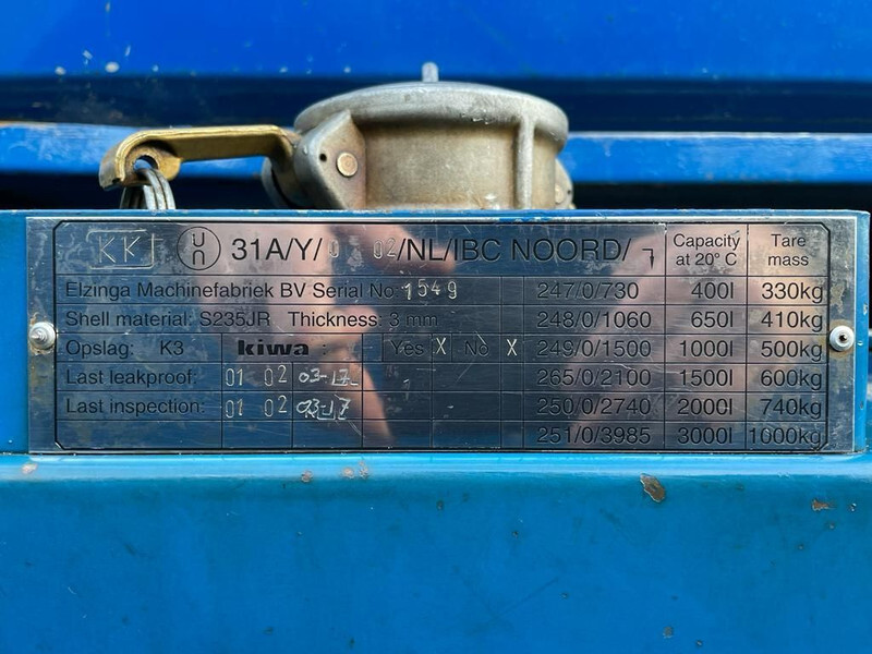 Kiwa IBC 1000 liter dieseltank met keuring - Tanque de almacenamiento: foto 3 Kiwa IBC 1000 liter dieseltank met keuring - Tanque de almacenamiento: foto 3