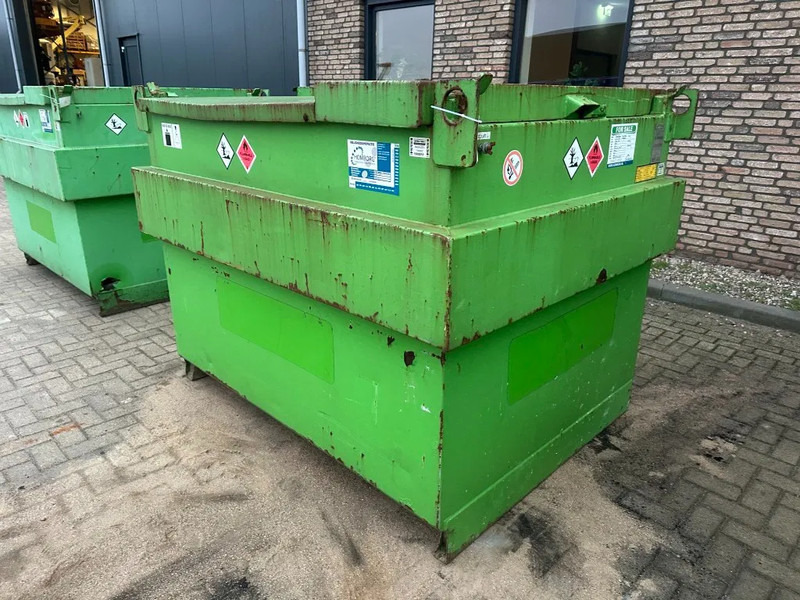 Kiwa IBC Steenbergen 2000 liter Dieseltank met handpomp Milieutank - Tanque de almacenamiento: foto 2 Kiwa IBC Steenbergen 2000 liter Dieseltank met handpomp Milieutank - Tanque de almacenamiento: foto 2