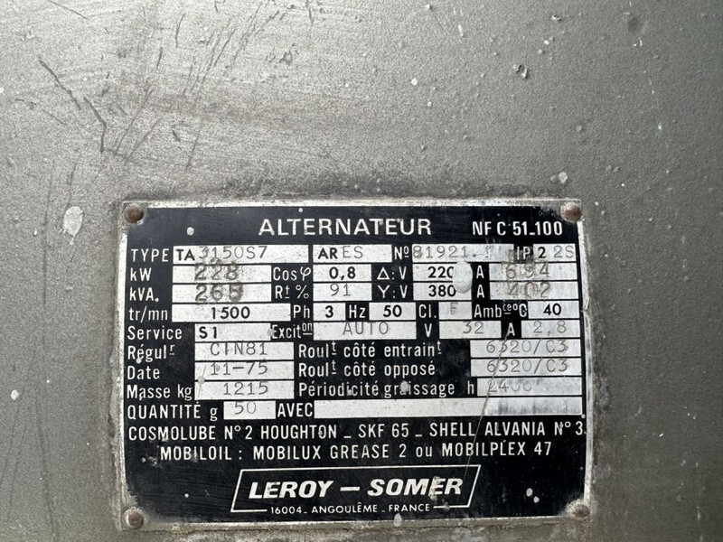 Generador industriale MWM TD 232 V12 Leroy Somer 265 kVA generatorset: foto 12