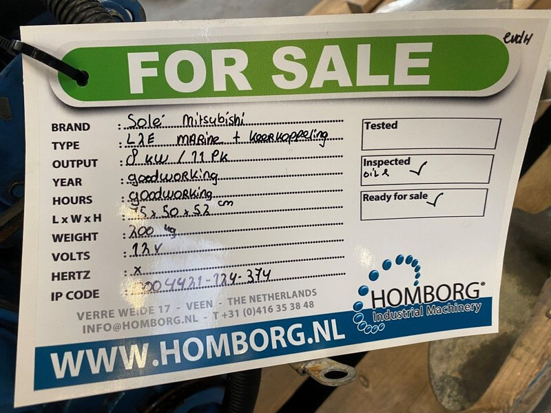 Motor Mitsubishi Solé L2E 11 PK diesel marine motor met keerkoppeling: foto 13
