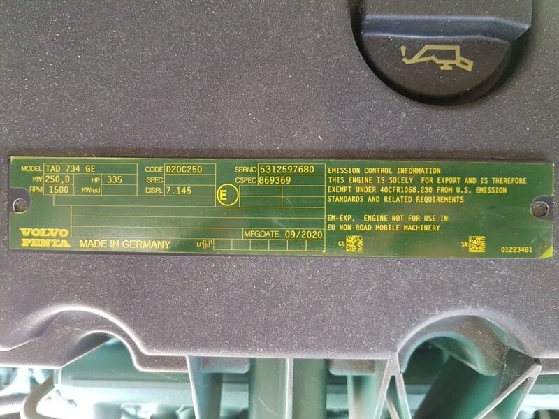 Volvo 275 kVA TAD 734 GE Stamford Supersilent generatorset New ! - Generador industriale: foto 5 Volvo 275 kVA TAD 734 GE Stamford Supersilent generatorset New ! - Generador industriale: foto 5