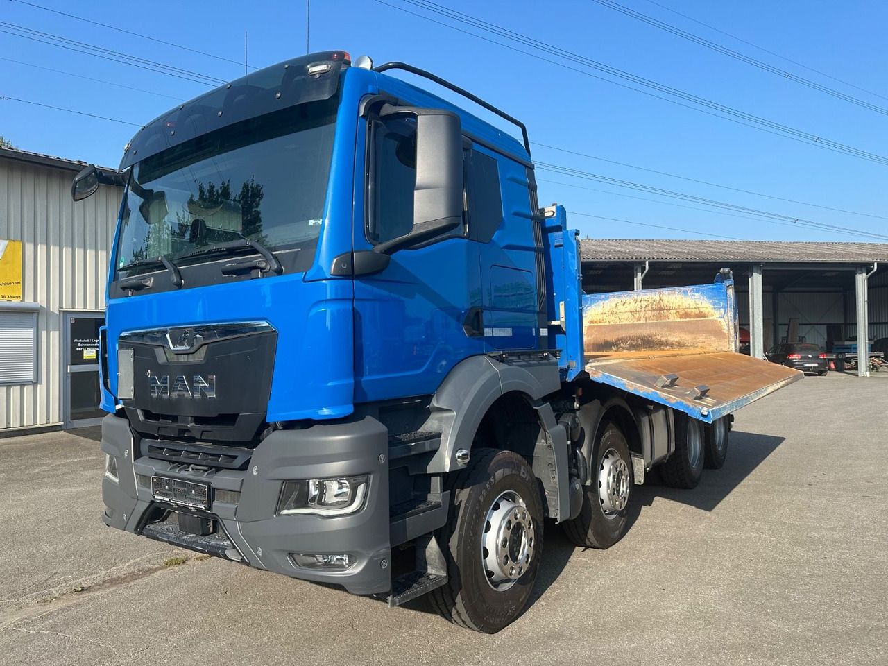 MAN TGS 35.510 8x4 BB Meiller Stahl Bordmatik Pritar - Camión volquete: foto 1 MAN TGS 35.510 8x4 BB Meiller Stahl Bordmatik Pritar - Camión volquete: foto 1
