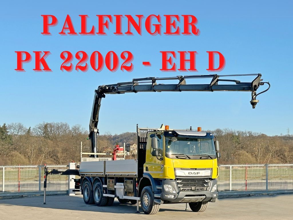DAF CF 450 * PK 22002 - EH D + FUNK * 6x4 * TOP - Camión grúa, Camión caja abierta: foto 1 DAF CF 450 * PK 22002 - EH D + FUNK * 6x4 * TOP - Camión grúa, Camión caja abierta: foto 1