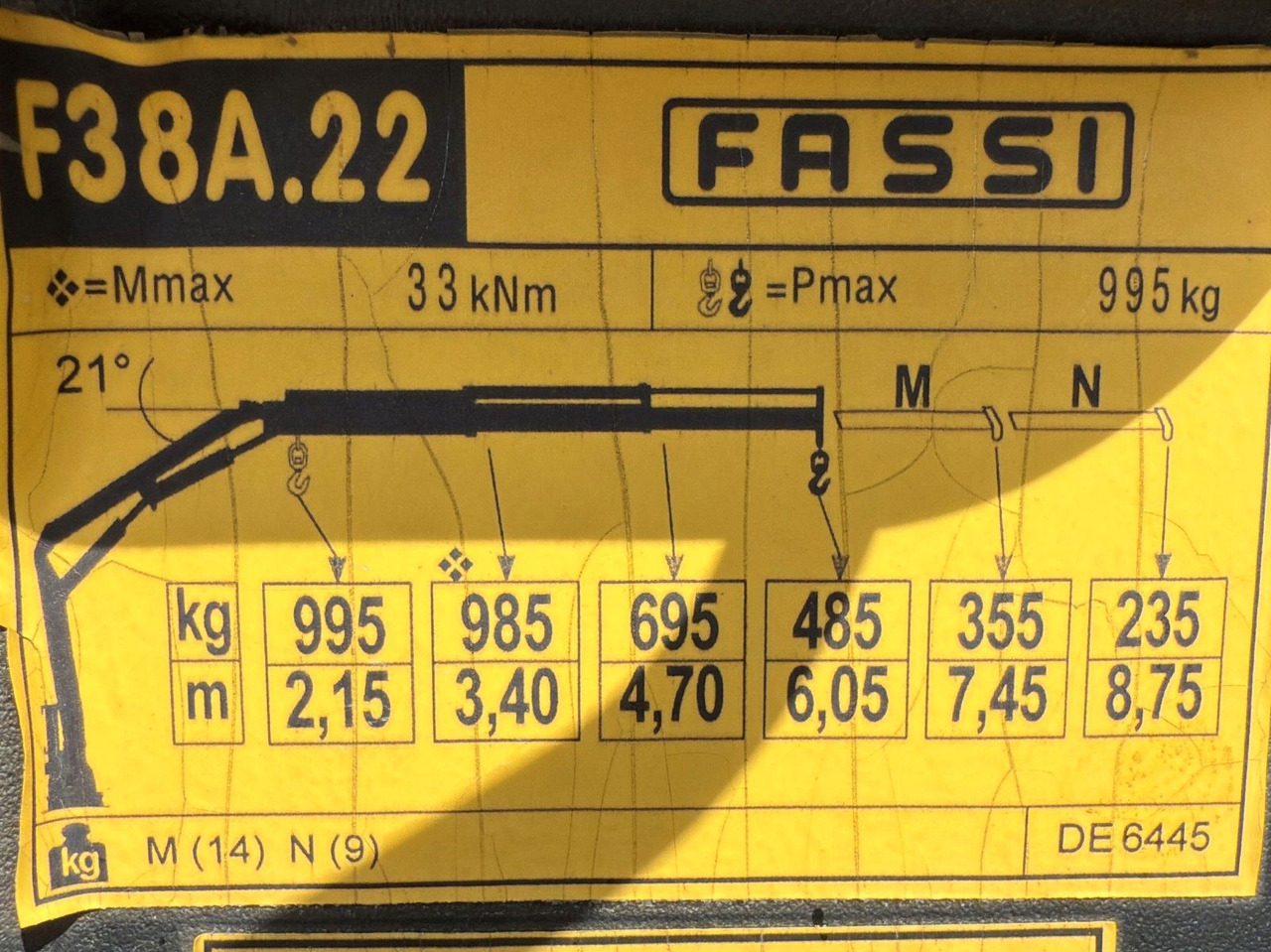 Furgoneta caja abierta Iveco Daily 65C14 Pritsche 3,75 m FASSI F38 A.22: foto 13