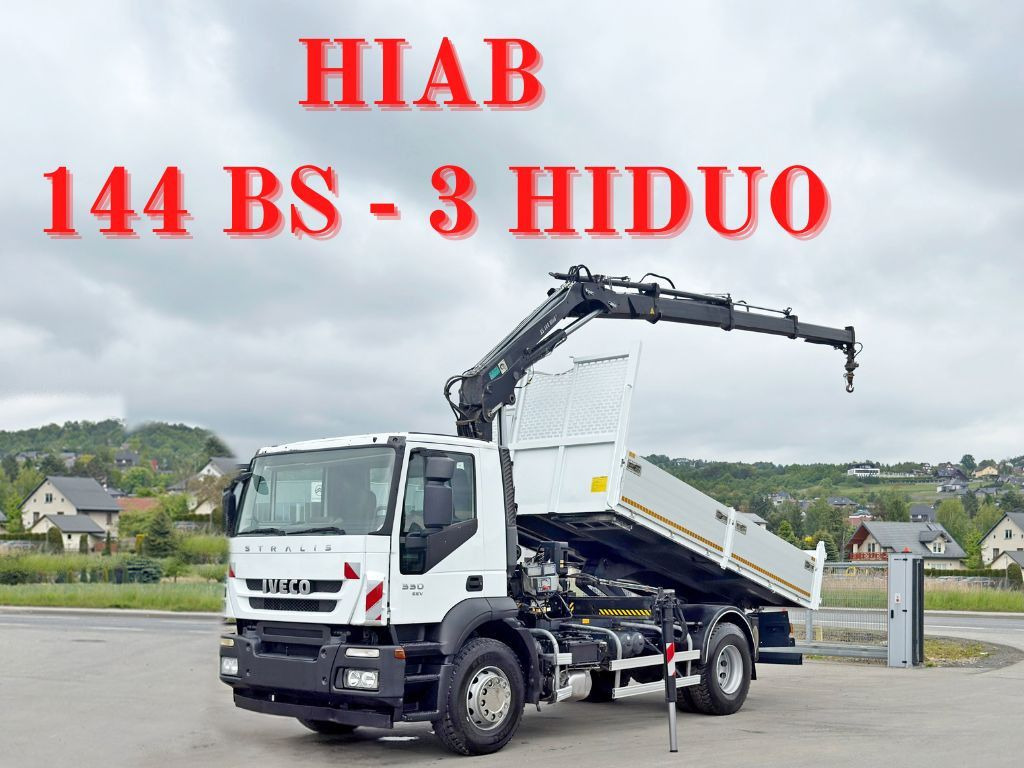 Iveco STRALIS 330 *HIAB 144 BS-3 HIDUO* TOPZUSTAND - Camión volquete, Camión grúa: foto 1 Iveco STRALIS 330 *HIAB 144 BS-3 HIDUO* TOPZUSTAND - Camión volquete, Camión grúa: foto 1