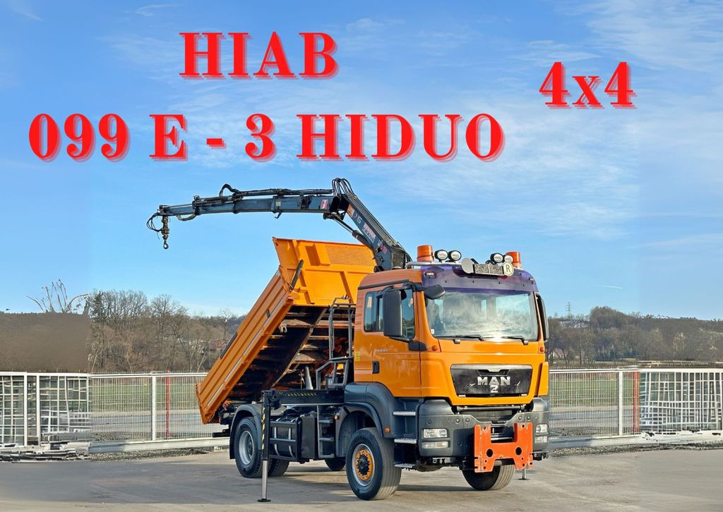 MAN TGS 18.360 * HIAB 099 E-3 HIDUO + FUNK *4x4 - Camión volquete, Camión grúa: foto 1 MAN TGS 18.360 * HIAB 099 E-3 HIDUO + FUNK *4x4 - Camión volquete, Camión grúa: foto 1