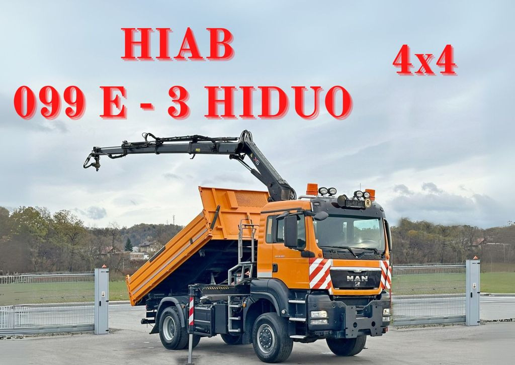 MAN TGS 18.360 * HIAB 099 E-3 HIDUO + FUNK *4x4 - Camión volquete, Camión grúa: foto 1 MAN TGS 18.360 * HIAB 099 E-3 HIDUO + FUNK *4x4 - Camión volquete, Camión grúa: foto 1