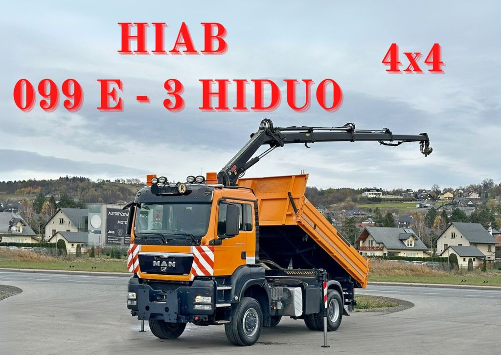 MAN TGS 18.360 * HIAB 099 E-3 HIDUO + FUNK *4x4 - Camión grúa, Camión volquete: foto 1 MAN TGS 18.360 * HIAB 099 E-3 HIDUO + FUNK *4x4 - Camión grúa, Camión volquete: foto 1