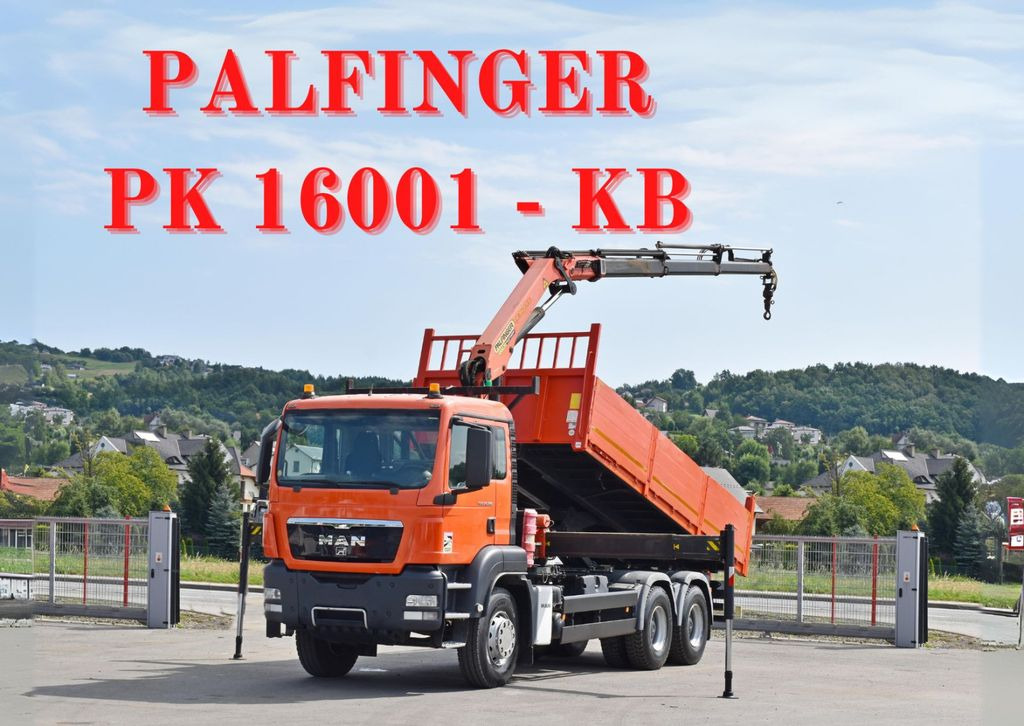 MAN TGS 26.360 Kipper 6,10m* PK 16001 - KB/FUNK* 6x4 - Camión grúa, Camión volquete: foto 1 MAN TGS 26.360 Kipper 6,10m* PK 16001 - KB/FUNK* 6x4 - Camión grúa, Camión volquete: foto 1