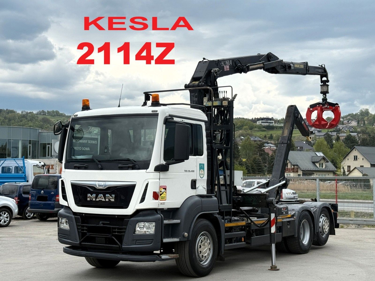 MAN TGS 26.400 Abrollkipper* KESLA 2114Z* TOP - Camión multibasculante, Camión grúa: foto 1 MAN TGS 26.400 Abrollkipper* KESLA 2114Z* TOP - Camión multibasculante, Camión grúa: foto 1