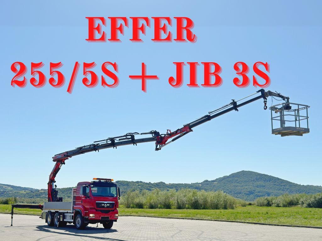 MAN TGS 28.480 * EFFER 255/5S + JIB 3S + FUNK * TOP - Camión grúa: foto 1 MAN TGS 28.480 * EFFER 255/5S + JIB 3S + FUNK * TOP - Camión grúa: foto 1
