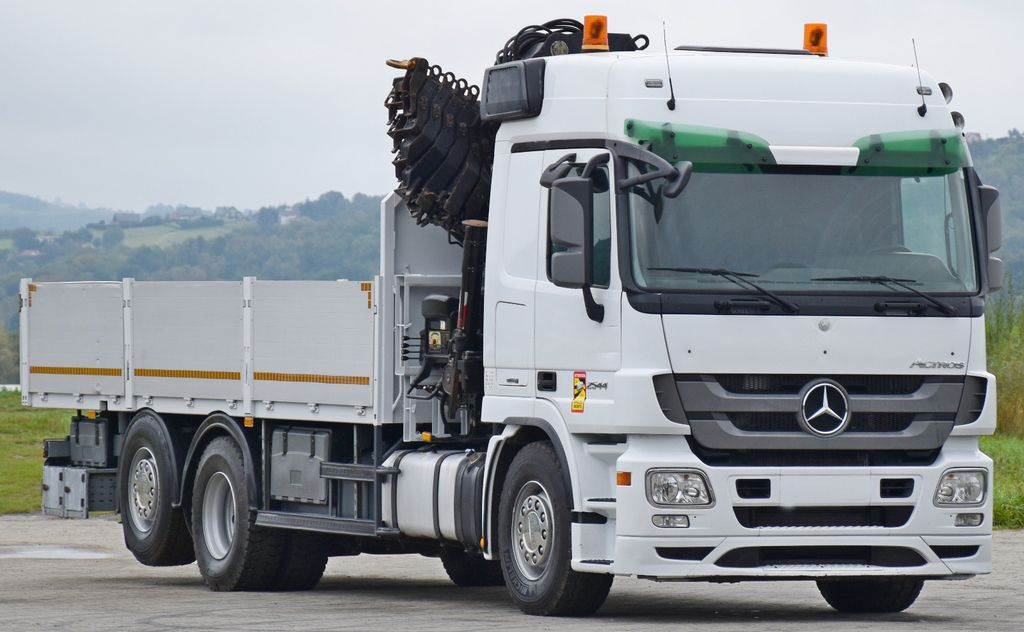 Mercedes-Benz ACTROS 2544 * HIAB 377 E - 8 HIPRO + FUNK* TOP - Camión grúa, Camión caja abierta: foto 4 Mercedes-Benz ACTROS 2544 * HIAB 377 E - 8 HIPRO + FUNK* TOP - Camión grúa, Camión caja abierta: foto 4