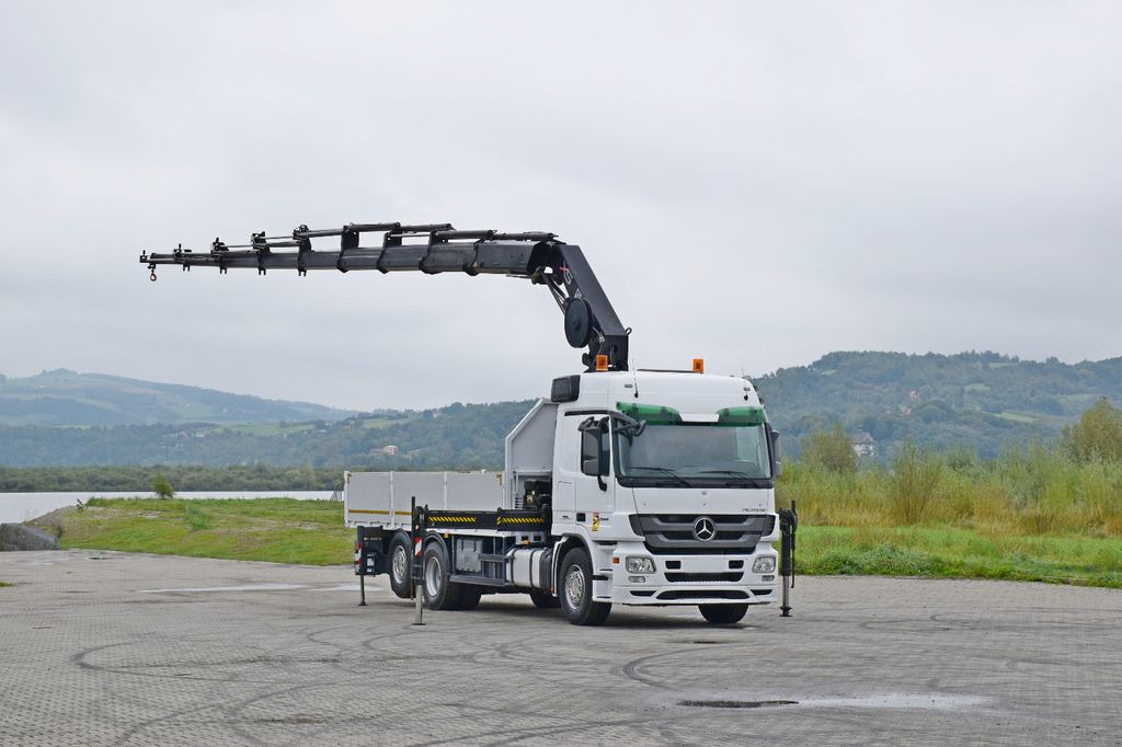 Mercedes-Benz ACTROS 2544 * HIAB 377 E - 8 HIPRO + FUNK* TOP - Camión grúa, Camión caja abierta: foto 2 Mercedes-Benz ACTROS 2544 * HIAB 377 E - 8 HIPRO + FUNK* TOP - Camión grúa, Camión caja abierta: foto 2