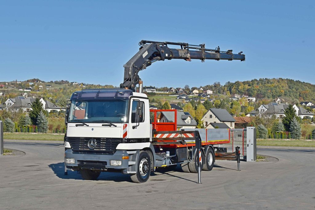 Mercedes-Benz ACTROS 2635 Pritsche 6,40m + HIAB 400 E-5 + FUNK Mercedes-Benz ACTROS 2635 Pritsche 6,40m + HIAB 400 E-5 + FUNK - Camión grúa: foto 2 Mercedes-Benz ACTROS 2635 Pritsche 6,40m + HIAB 400 E-5 + FUNK Mercedes-Benz ACTROS 2635 Pritsche 6,40m + HIAB 400 E-5 + FUNK - Camión grúa: foto 2