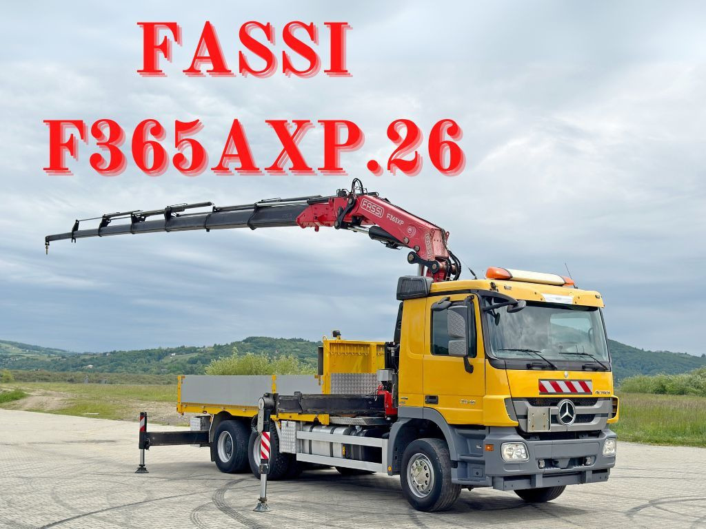 Mercedes-Benz ACTROS 2646 * FASSI F365AXP.26 + FUNK * 6x4 - Camión grúa: foto 1 Mercedes-Benz ACTROS 2646 * FASSI F365AXP.26 + FUNK * 6x4 - Camión grúa: foto 1