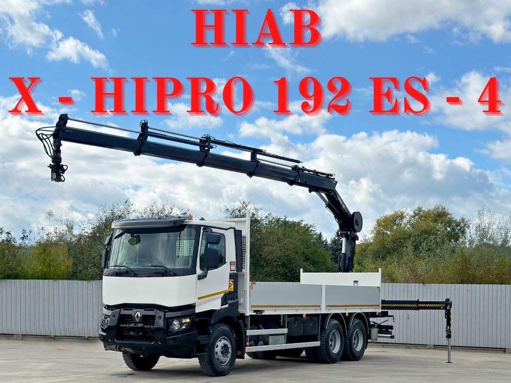 Renault C 430 *HIAB X - HIPRO 192 ES -4 + FUNK* 6x4 - Camión grúa: foto 1 Renault C 430 *HIAB X - HIPRO 192 ES -4 + FUNK* 6x4 - Camión grúa: foto 1