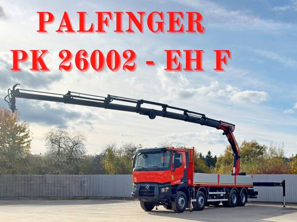 Renault C430 * PALFINGER PK 26002 - EH F + FUNK/ 8x4 - Camión grúa: foto 1 Renault C430 * PALFINGER PK 26002 - EH F + FUNK/ 8x4 - Camión grúa: foto 1
