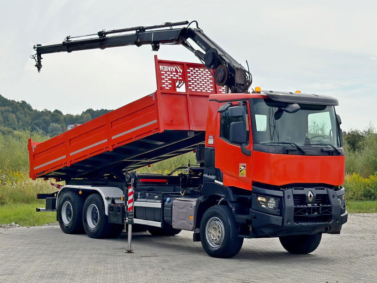 Renault K 380 * HIAB 144 BS - 3 HIDUO + FUNK * 6x4 * TOP - Camión grúa: foto 2 Renault K 380 * HIAB 144 BS - 3 HIDUO + FUNK * 6x4 * TOP - Camión grúa: foto 2