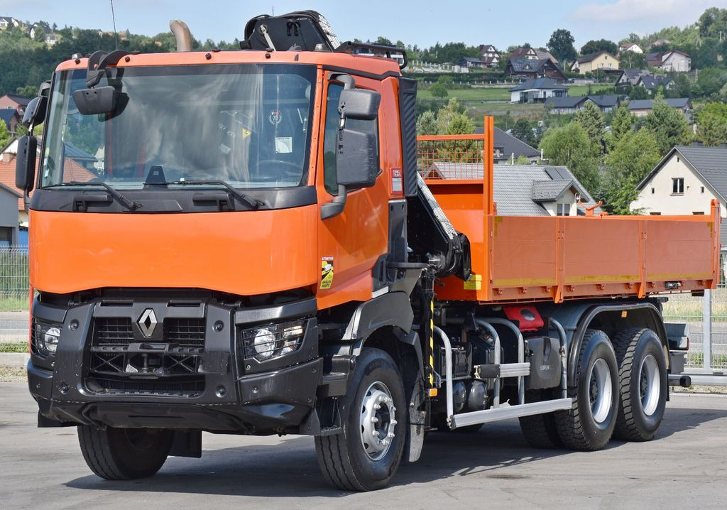 Renault K 430 * HIAB 144 B-3 HIDUO + FUNK / 6x4 - Camión grúa, Camión volquete: foto 4 Renault K 430 * HIAB 144 B-3 HIDUO + FUNK / 6x4 - Camión grúa, Camión volquete: foto 4