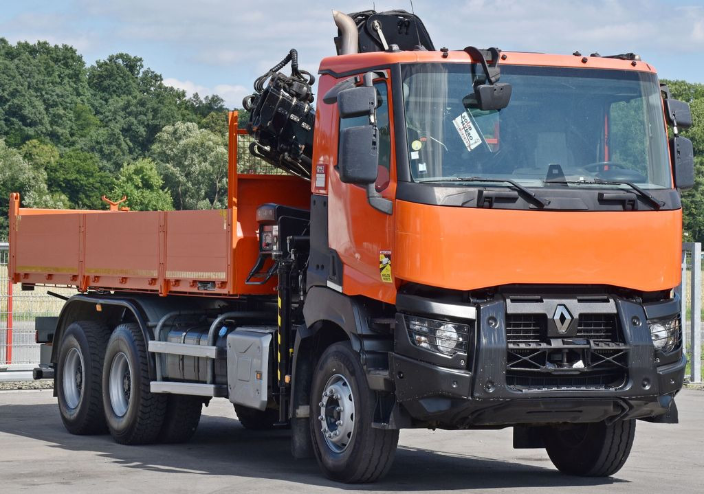 Renault K 430 * HIAB 144 B-3 HIDUO + FUNK / 6x4 - Camión grúa, Camión volquete: foto 3 Renault K 430 * HIAB 144 B-3 HIDUO + FUNK / 6x4 - Camión grúa, Camión volquete: foto 3