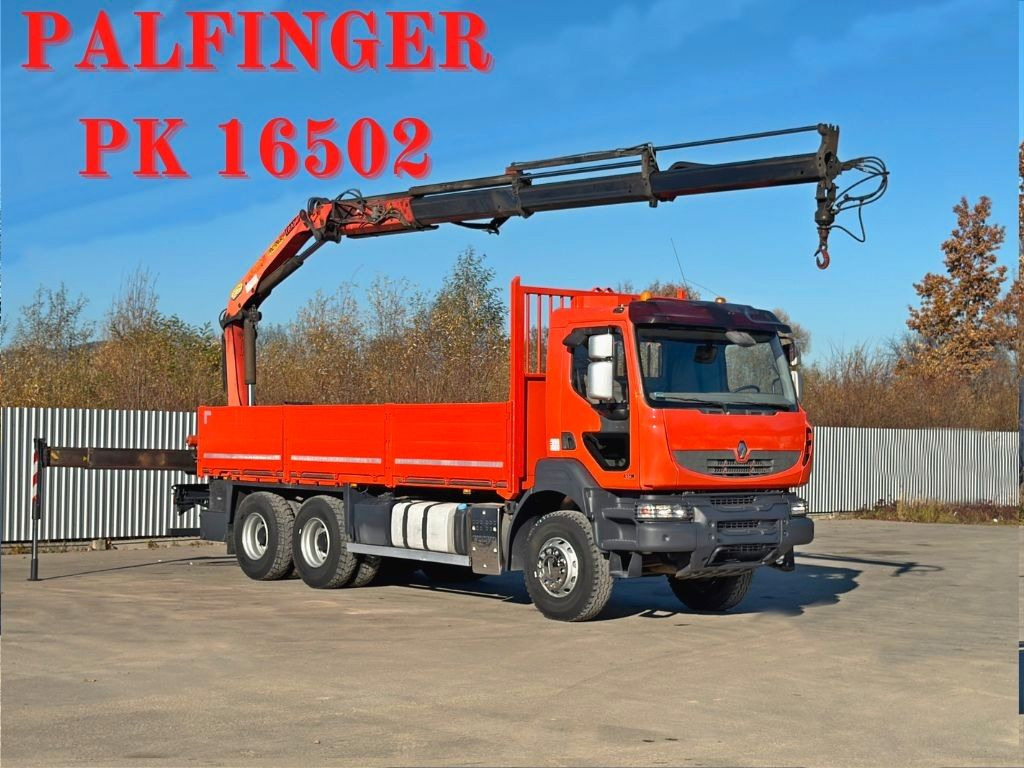 Renault KERAX 410 *PK 16502 + FUNK / 6x4 * TOP - Camión grúa: foto 1 Renault KERAX 410 *PK 16502 + FUNK / 6x4 * TOP - Camión grúa: foto 1