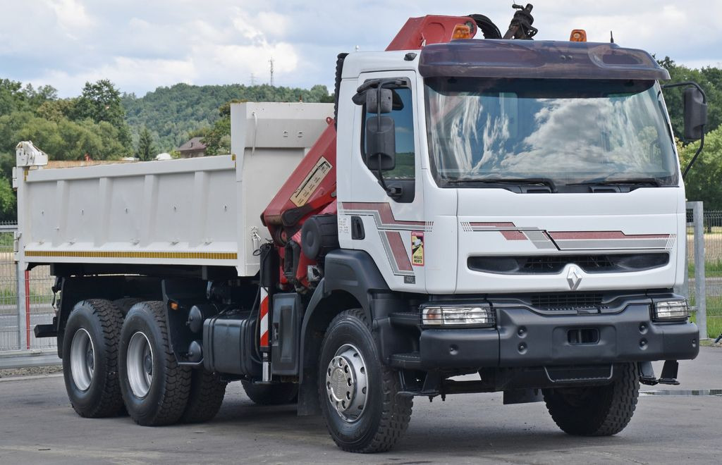 Renault KERAX 420 DXI* HMF 1563 K3 + FUNK/6x4 - Camión grúa, Camión volquete: foto 4 Renault KERAX 420 DXI* HMF 1563 K3 + FUNK/6x4 - Camión grúa, Camión volquete: foto 4