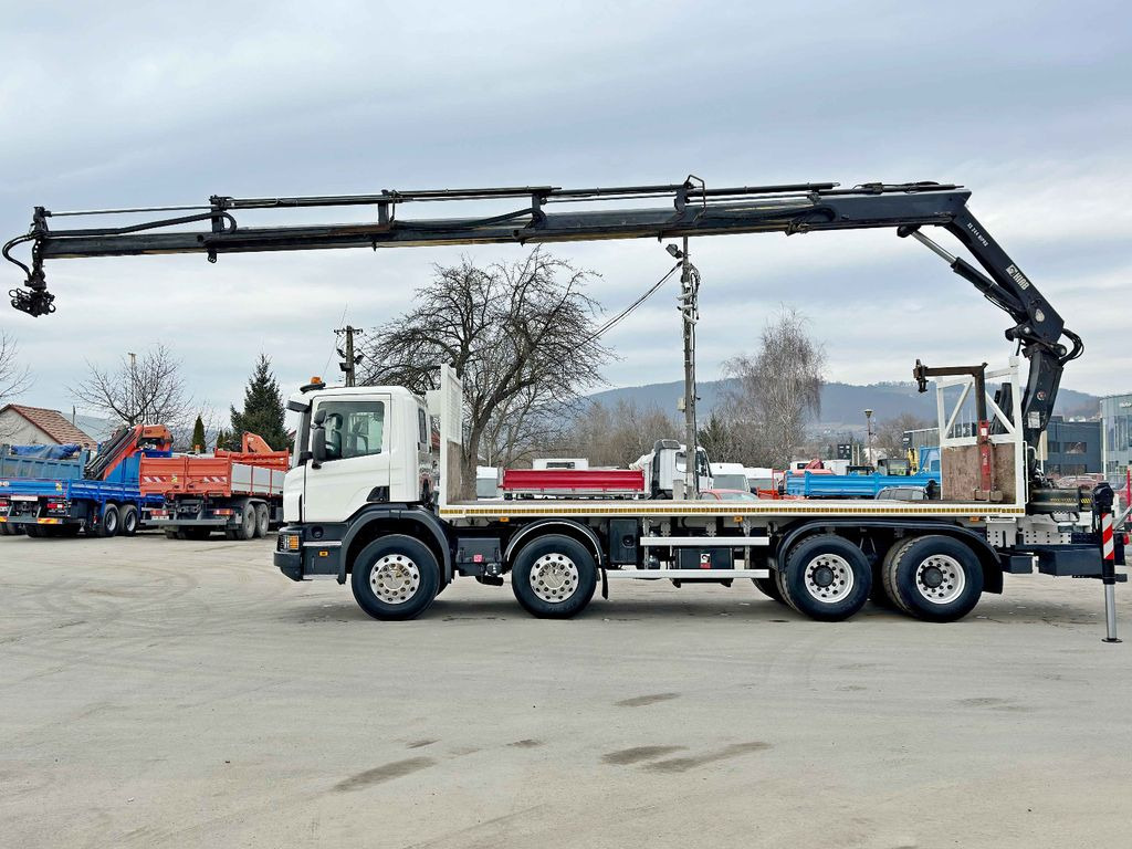Scania P 410*PLATFORM 7,00m*HIAB 244 E-5 HIPRO+FUNK/8x4 - Camión grúa, Camión caja abierta: foto 5 Scania P 410*PLATFORM 7,00m*HIAB 244 E-5 HIPRO+FUNK/8x4 - Camión grúa, Camión caja abierta: foto 5