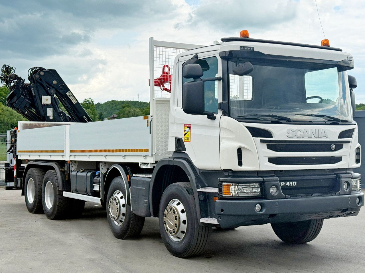 Scania P 410*PLATFORM 7,00m*HIAB 244 E-5 HIPRO+FUNK/8x4 Scania P 410*PRITSCHE 7,00m*HIAB 244 E-5 HIPRO+FUNK/8x4 - Camión grúa, Camión caja abierta: foto 3 Scania P 410*PLATFORM 7,00m*HIAB 244 E-5 HIPRO+FUNK/8x4 Scania P 410*PRITSCHE 7,00m*HIAB 244 E-5 HIPRO+FUNK/8x4 - Camión grúa, Camión caja abierta: foto 3