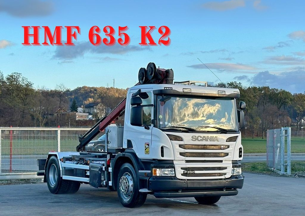 Scania P250* FAHRGESTEL 4,30* HMF 635 K2/FUNK* TOP Scania P250* FAHRGESTEL 4,30* HMF 635 K2/FUNK* TOP - Camión grúa: foto 1 Scania P250* FAHRGESTEL 4,30* HMF 635 K2/FUNK* TOP Scania P250* FAHRGESTEL 4,30* HMF 635 K2/FUNK* TOP - Camión grúa: foto 1