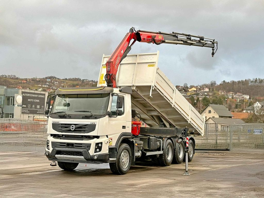 Volvo FMX 450 Kipper 6,50m*FASSI F215A.0.24 + FUNK*8x4 - Camión volquete: foto 2 Volvo FMX 450 Kipper 6,50m*FASSI F215A.0.24 + FUNK*8x4 - Camión volquete: foto 2