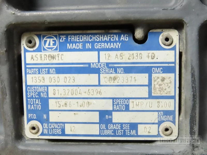 MAN Gearbox & Clutch Parts Versnellingsbak 12AS2130TD - Caja de cambios para Camión: foto 3 MAN Gearbox & Clutch Parts Versnellingsbak 12AS2130TD - Caja de cambios para Camión: foto 3