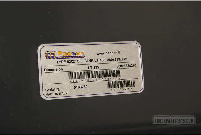 ZF NSOF0135086RC00 Hydr. tank achter cab 135 Ltr - Hidráulica para Camión: foto 4 ZF NSOF0135086RC00 Hydr. tank achter cab 135 Ltr - Hidráulica para Camión: foto 4