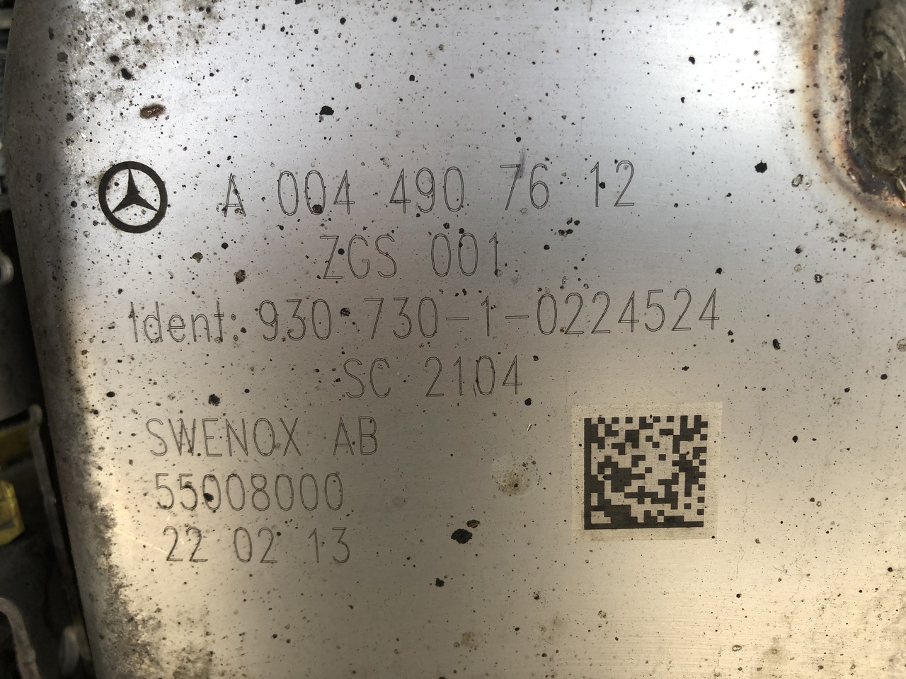 EXHAUST AFTERTREATMENT EURO6-EURO5 MERCEDES ACTROS MP4 - Colector de escape para Camión: foto 2 EXHAUST AFTERTREATMENT EURO6-EURO5 MERCEDES ACTROS MP4 - Colector de escape para Camión: foto 2