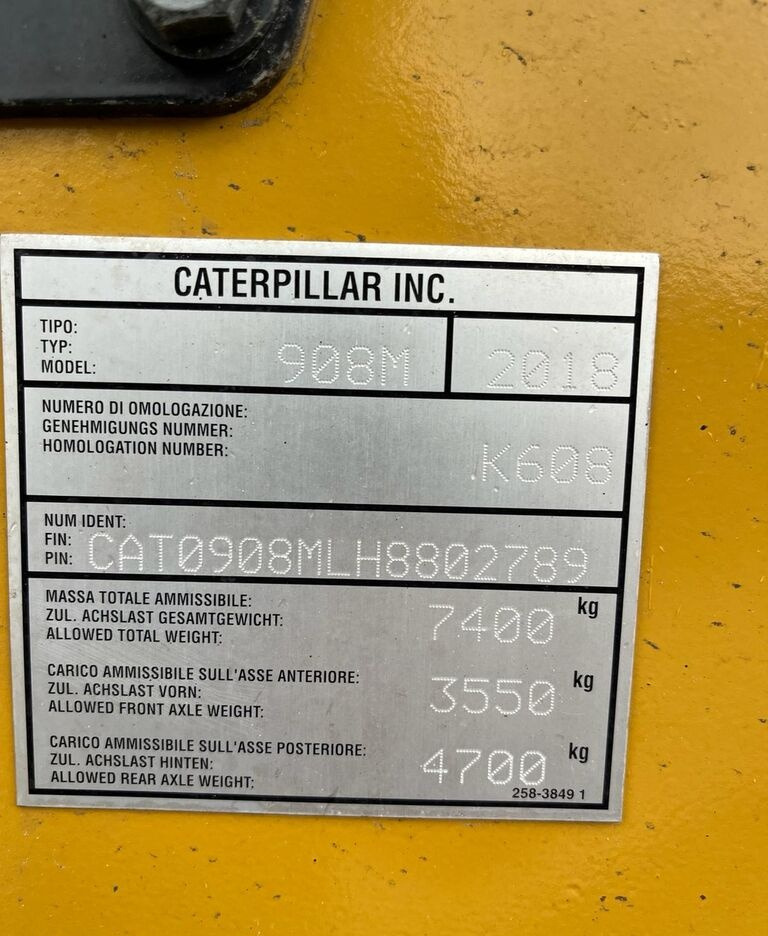 Caterpillar 908M - Cargadora de ruedas: foto 5 Caterpillar 908M - Cargadora de ruedas: foto 5