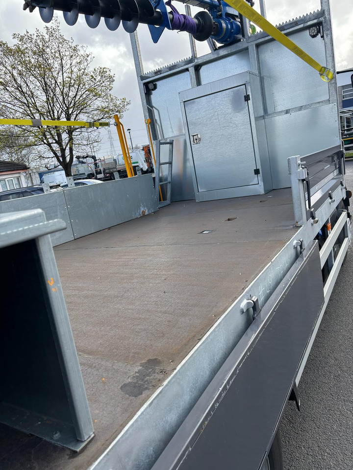 Camión caja abierta, Camión grúa Renault Trucks D 14 Flatbed drop side poling truck: foto 6