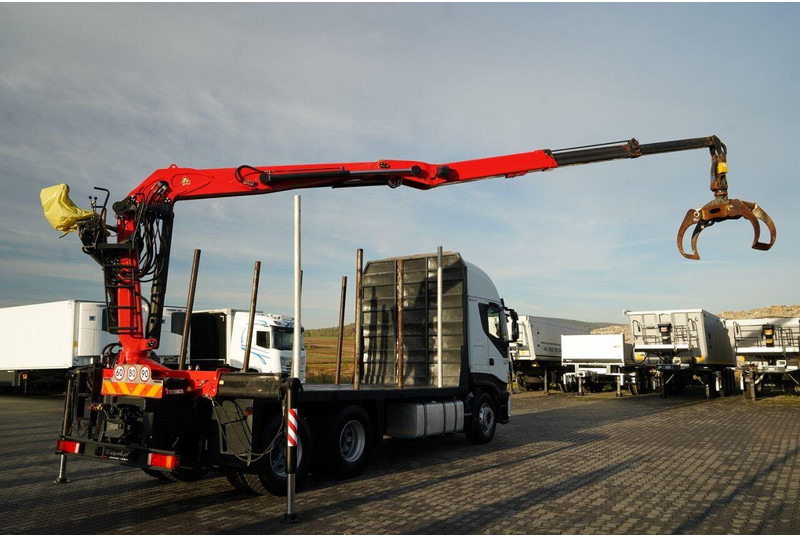 Iveco STRALIS 560 / 6X4 / DO DREWNA / DO DRZEWA / DO LASU / HDS PALFIN - Camión forestal, Camión grúa: foto 5 Iveco STRALIS 560 / 6X4 / DO DREWNA / DO DRZEWA / DO LASU / HDS PALFIN - Camión forestal, Camión grúa: foto 5