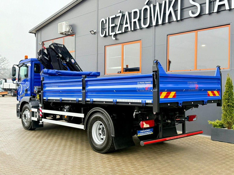 MAN TGM TGL TGS 18.250 // wywrotka 3-S + HDS HMF 1420 - K2 // bu - Camión volquete, Camión grúa: foto 3 MAN TGM TGL TGS 18.250 // wywrotka 3-S + HDS HMF 1420 - K2 // bu - Camión volquete, Camión grúa: foto 3