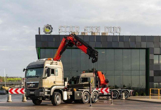 Camión caja abierta, Camión grúa MAN TGS 26.480 6x6 PALFINGER PK 34002 SH Crane Winc: foto 7