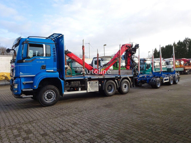 MAN TGS 28.500 6x4 Log truck + Crane Epsilon + Trailer - Camión forestal, Camión grúa: foto 3 MAN TGS 28.500 6x4 Log truck + Crane Epsilon + Trailer - Camión forestal, Camión grúa: foto 3
